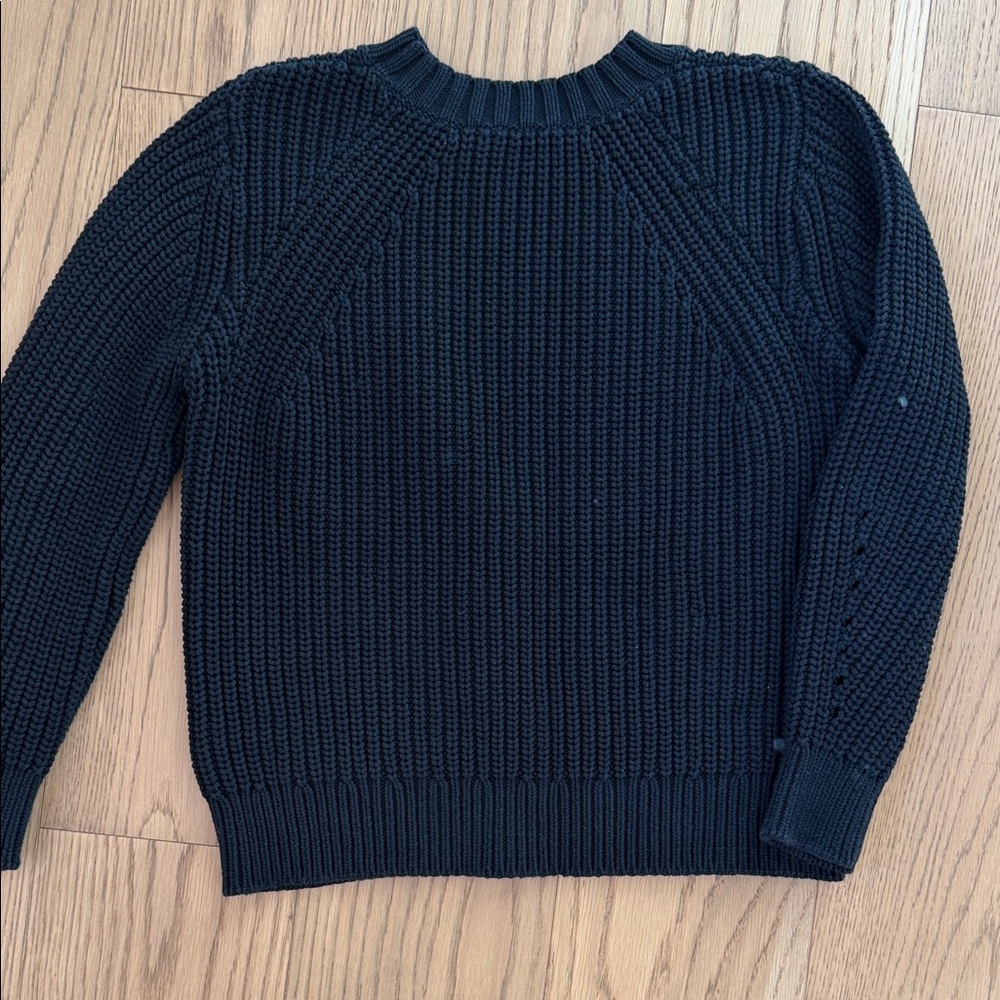 Everlane Black Ribbed Knit Sweater - Picture 5 of 5
